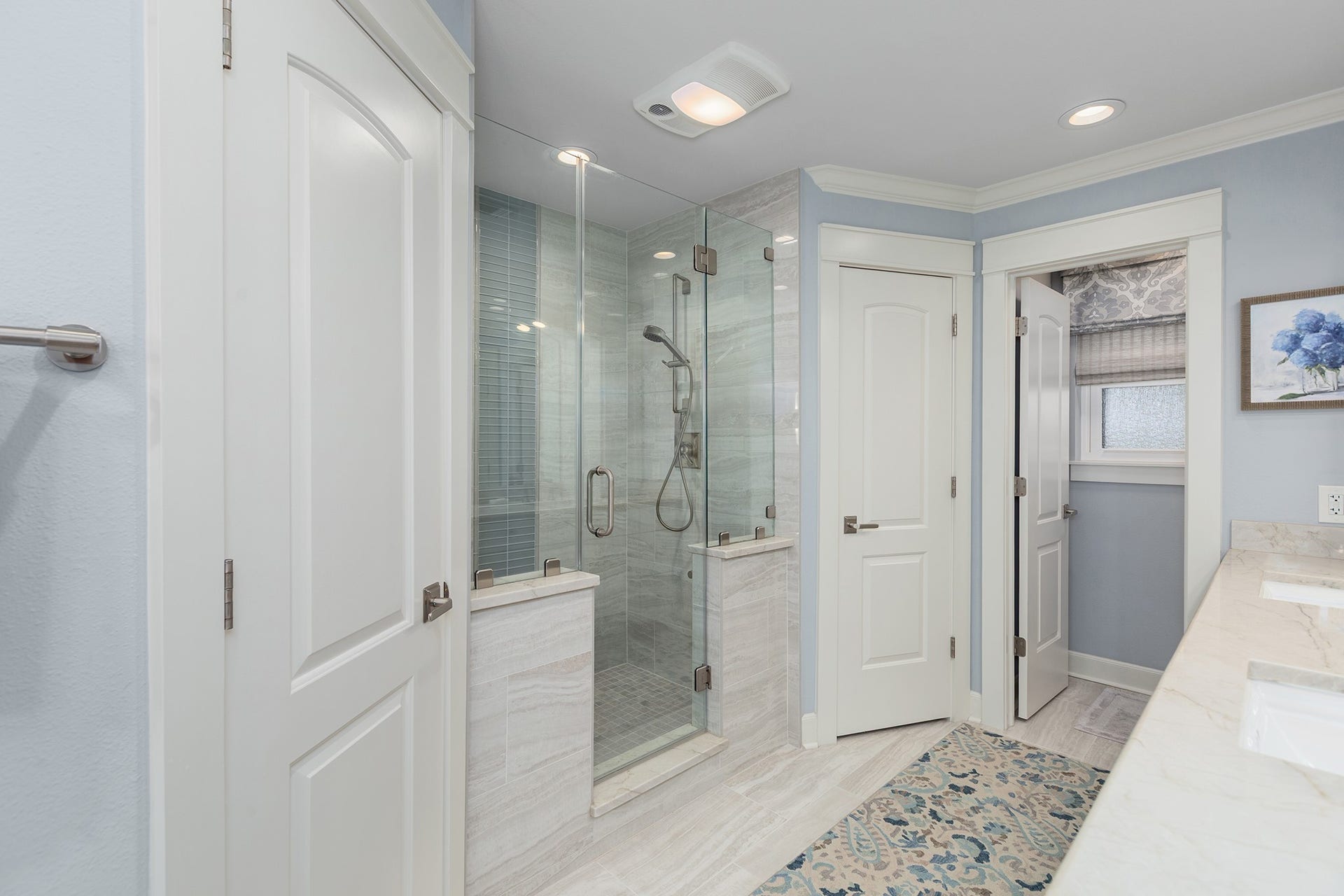906 Eva Drive, Katy, TX 77493 No stone was left unturned in this primary bath renovation