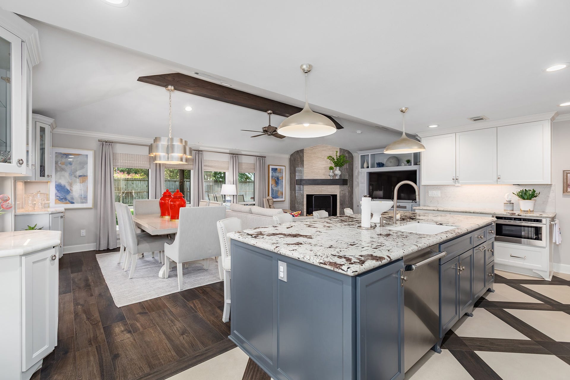 906 Eva Drive, Katy, TX 77493 Island contains sink, dishwasher and trash drawer