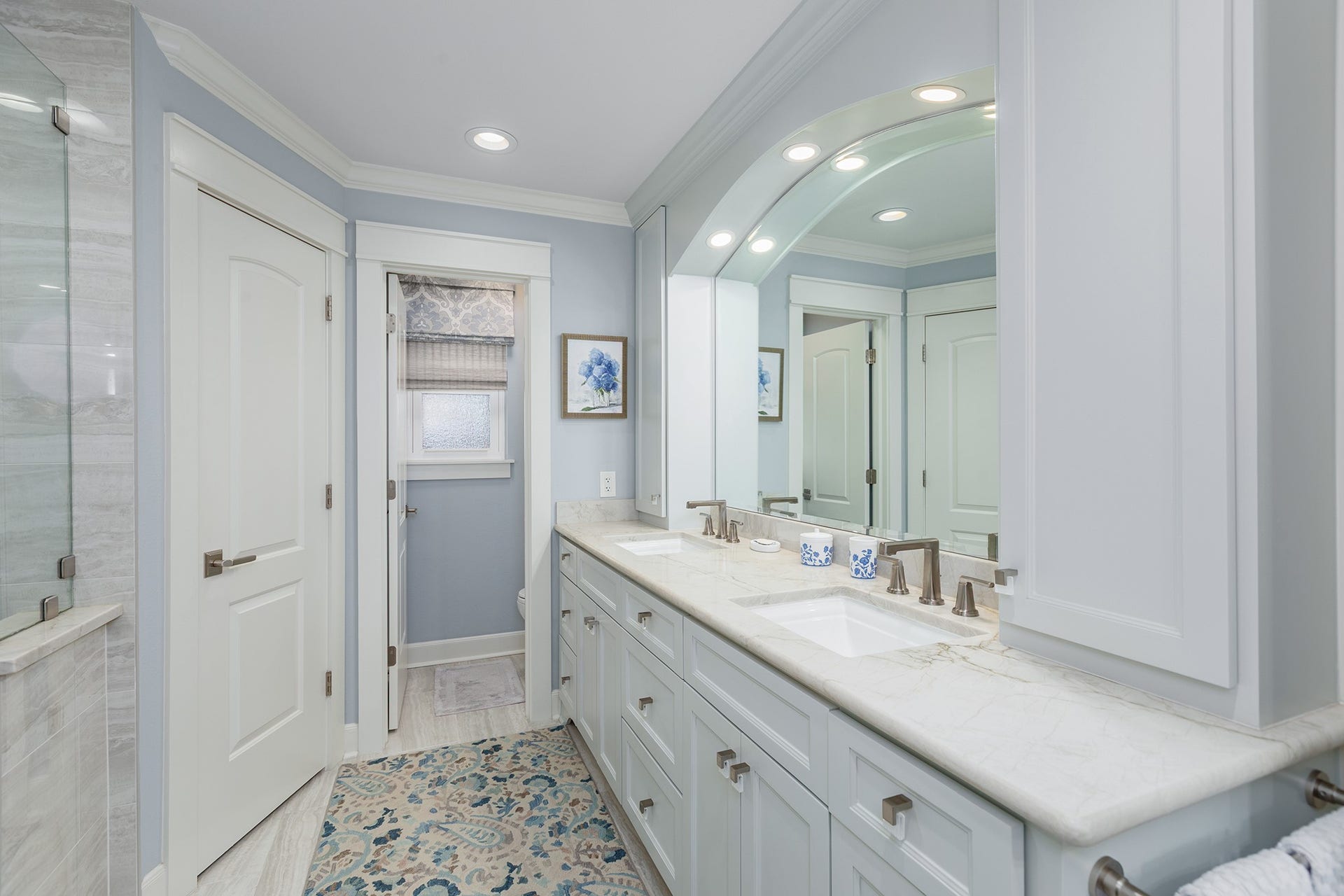 906 Eva Drive, Katy, TX 77493 His and hers closets flank the enclosed walk-in shower