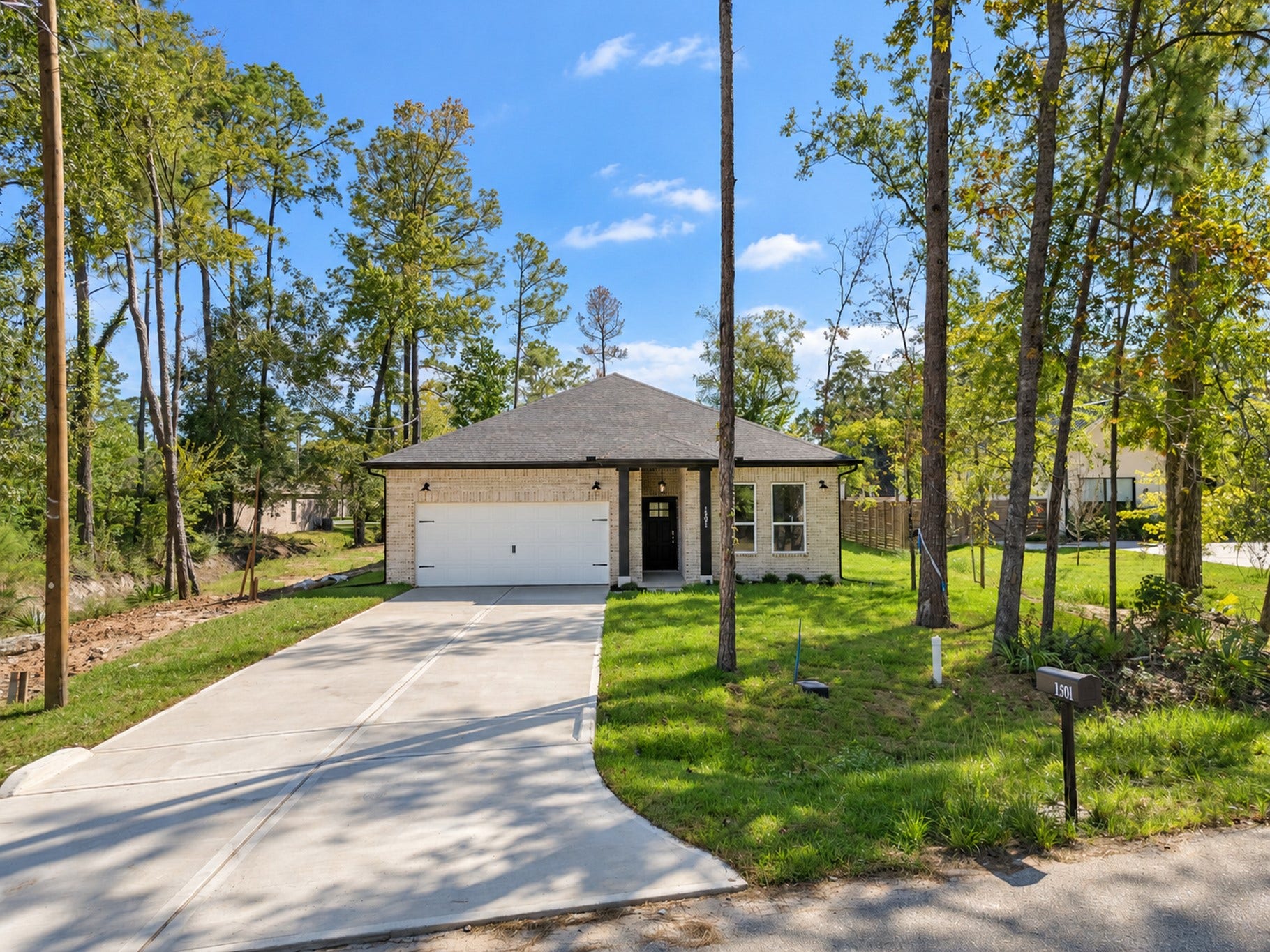 Front exterior and Driveway