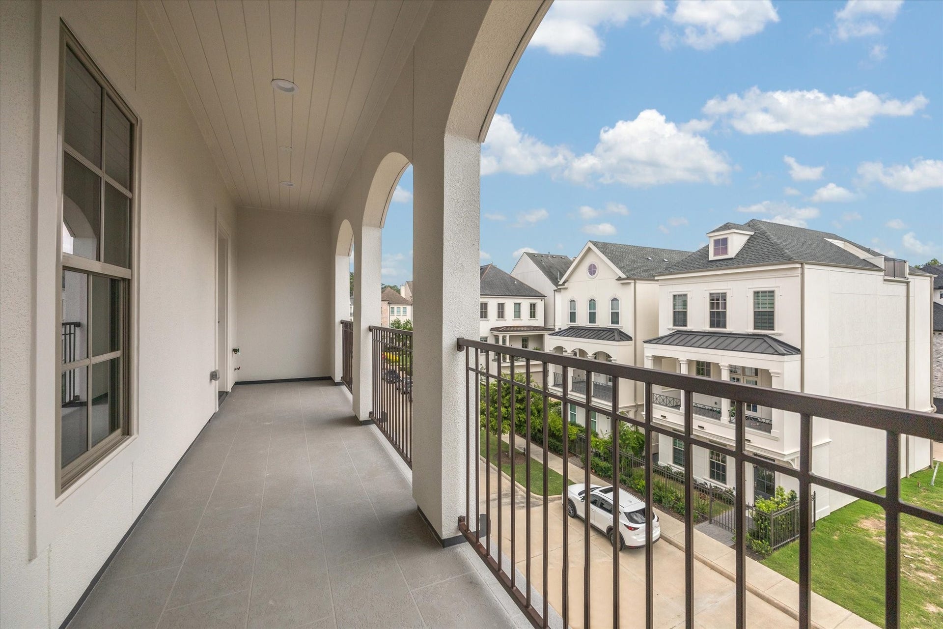 209 Sutton Row Place, Houston, TX 77024 *Model Home* Representative of a third floor balcony off gameroom.