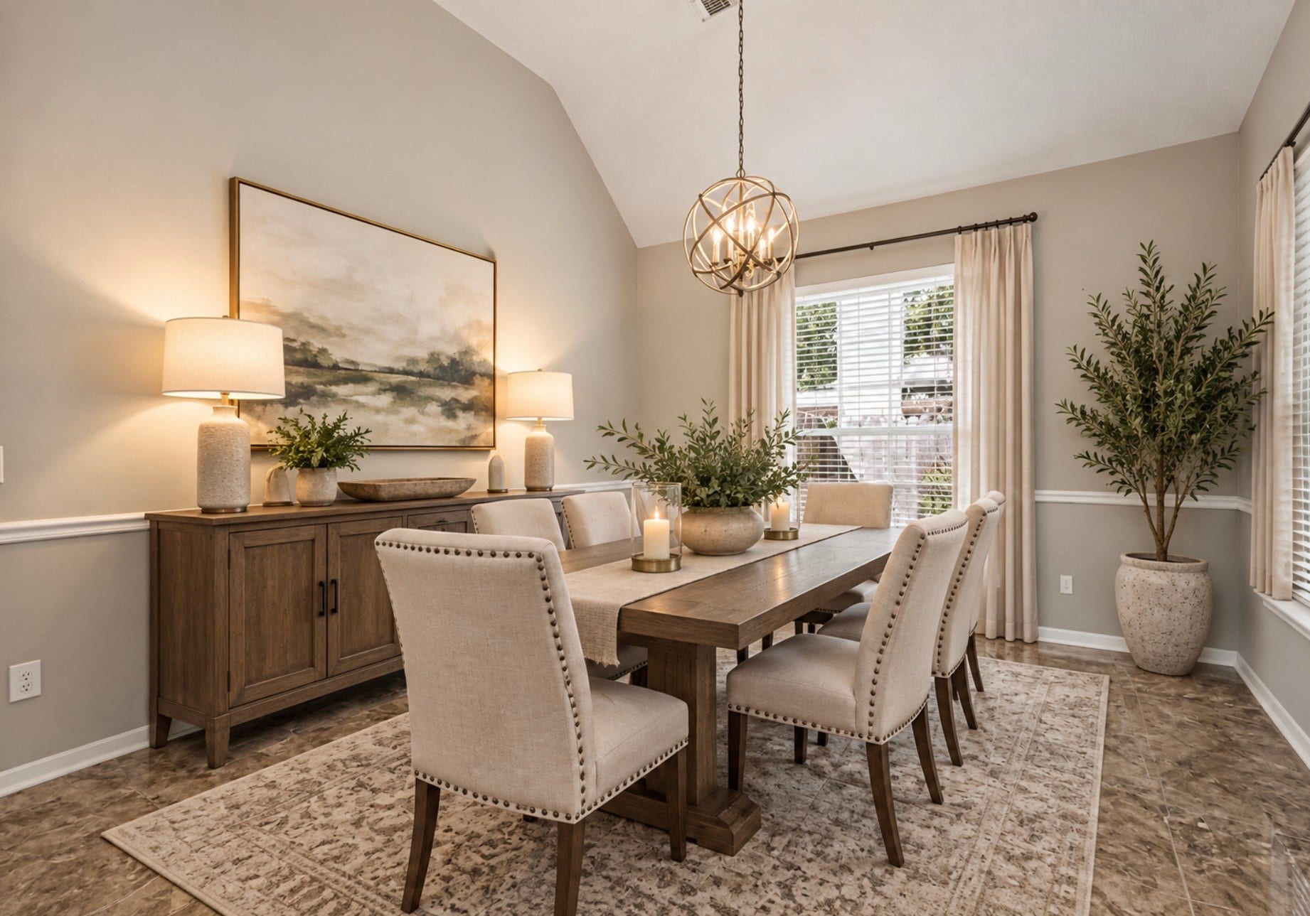 116 N Acacia Park Circle, The Woodlands, TX 77832 Formal dining room virtually staged