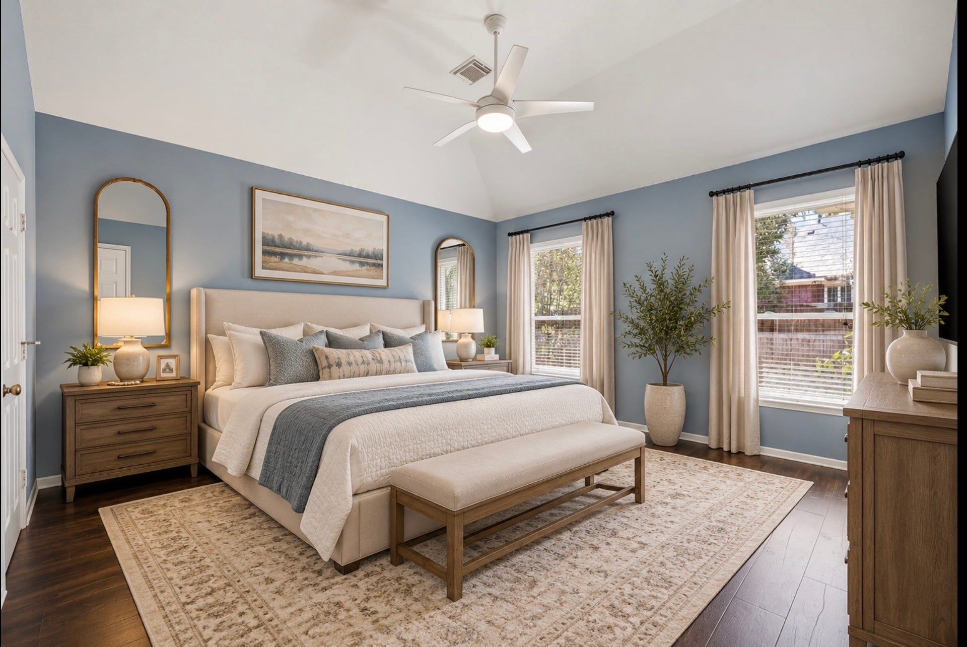 116 N Acacia Park Circle, The Woodlands, TX 77832 Primary bedroom virtually staged