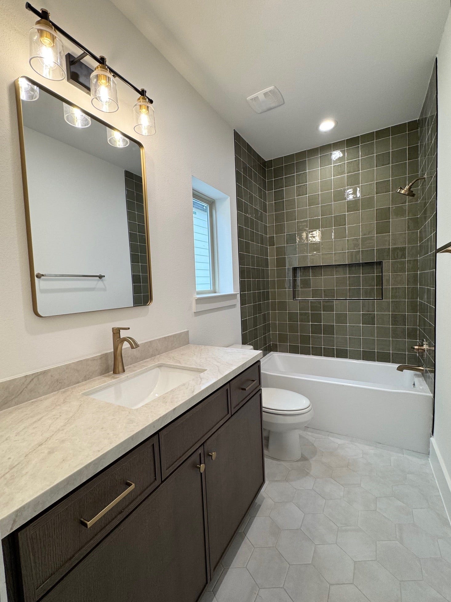 Secondary ensuite full bath. Construction as of 10/28/26.