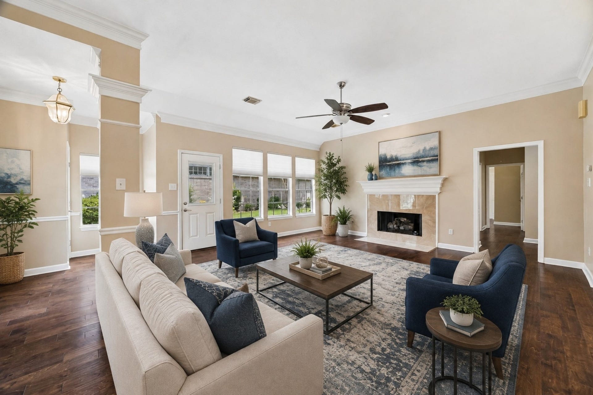 2823 N Strathford Lane, Kingwood, TX 77345 Tons of natural light and private courtyard
virtually staged photo