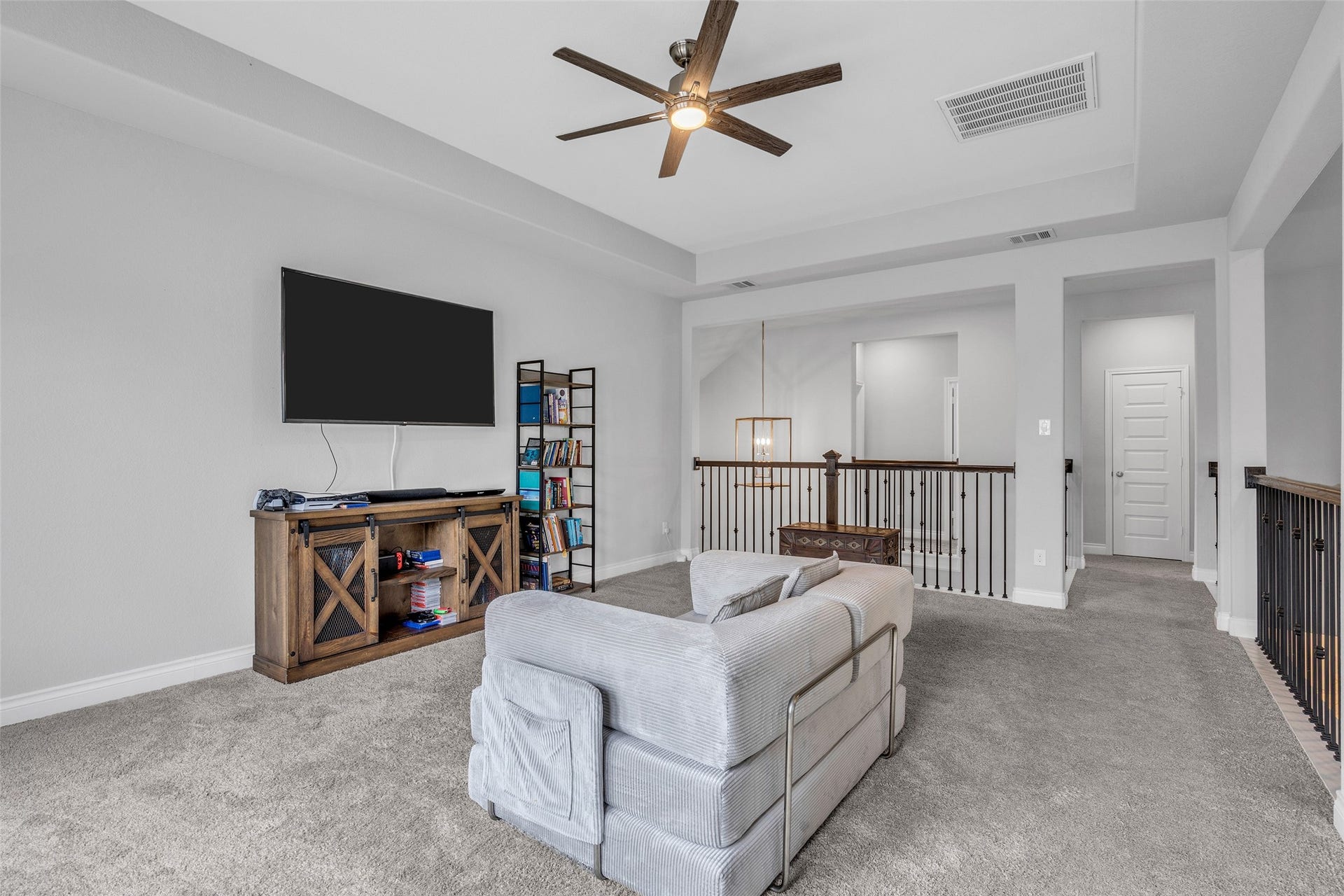 Upstairs game room