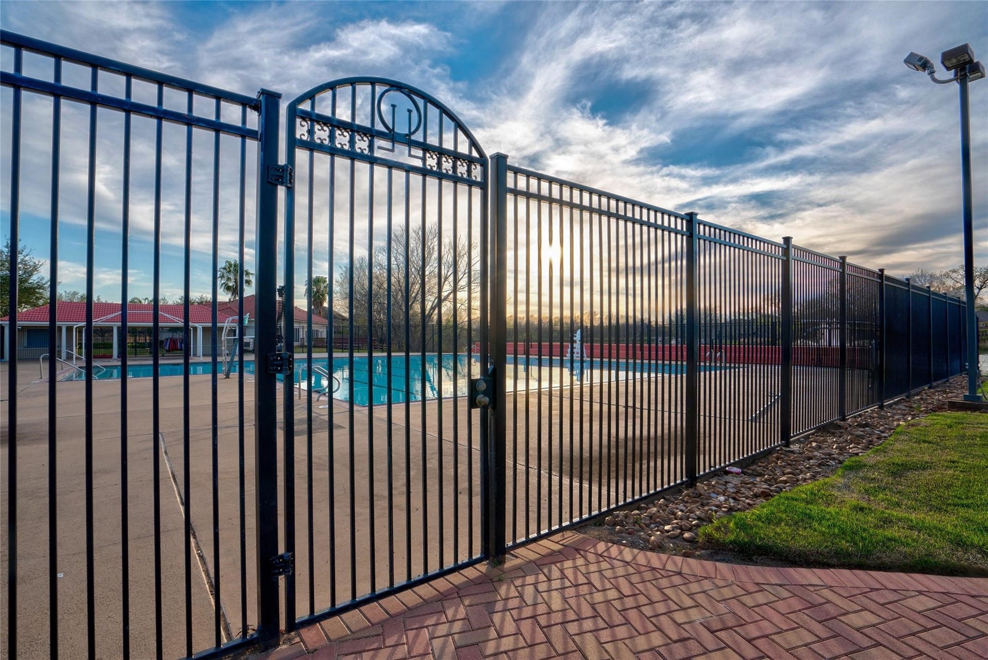 Neighborhood community pool provides residents with a convenient recreational amenity for swimming, relaxation, and outdoor enjoyment.