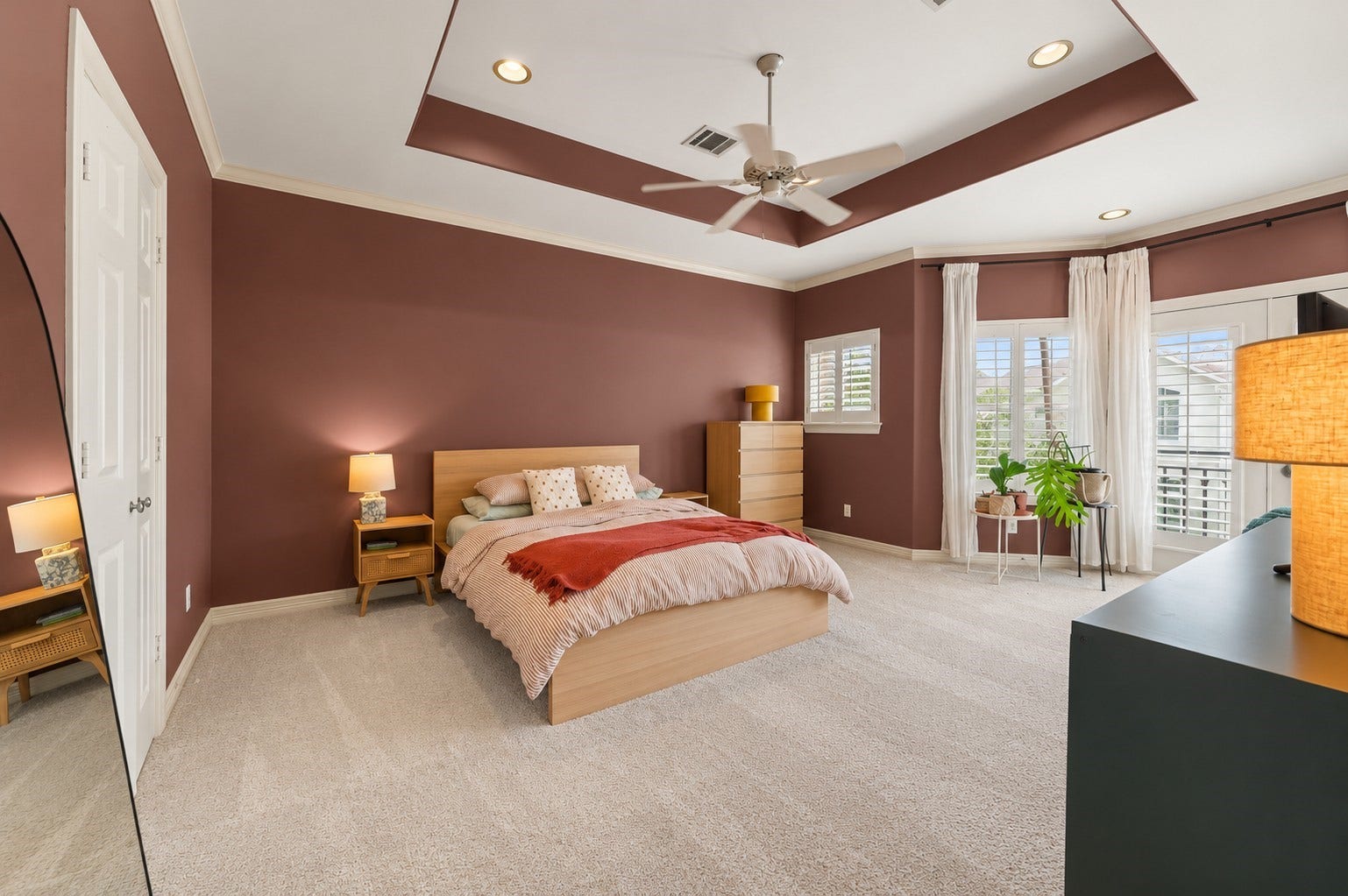 Large primary suite.