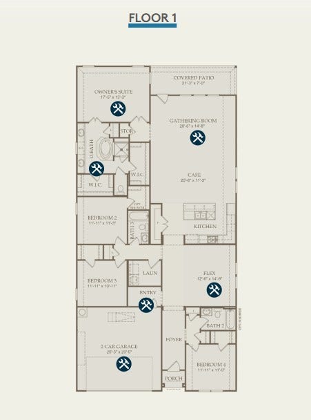 5719 Highland Blossom Drive, Richmond, TX 77407 Floor Plan