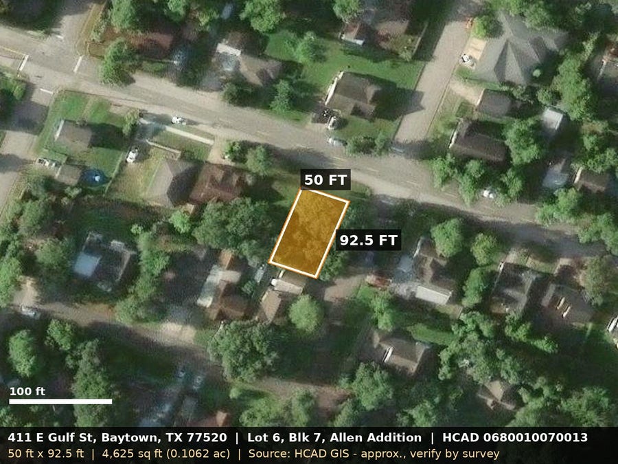 Property photo for 411 E Gulf Street, Baytown, TX