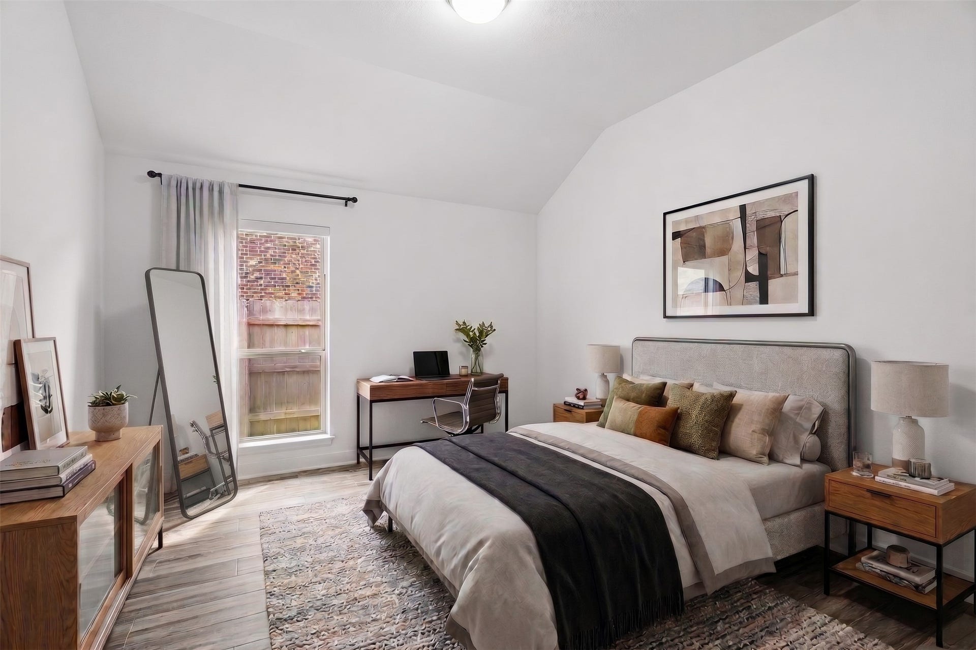 24919 Hibiscus Garden Way, Katy, TX 77493 Virtually Staged: Featuring clean lines and expansive ceiling height, this secondary bedroom balances generous proportions with everyday functionality.