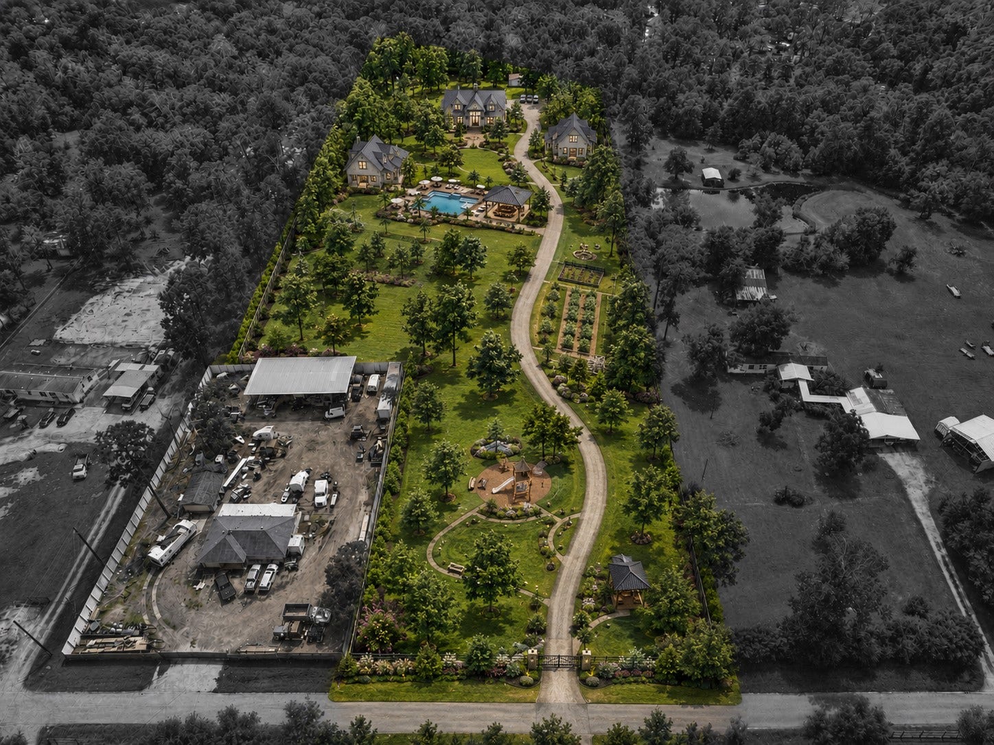 20435 Shady Lane, Crosby, TX 77532 Rendered Photo, come build your dream retreat or family compound in conveniently centralized location!
