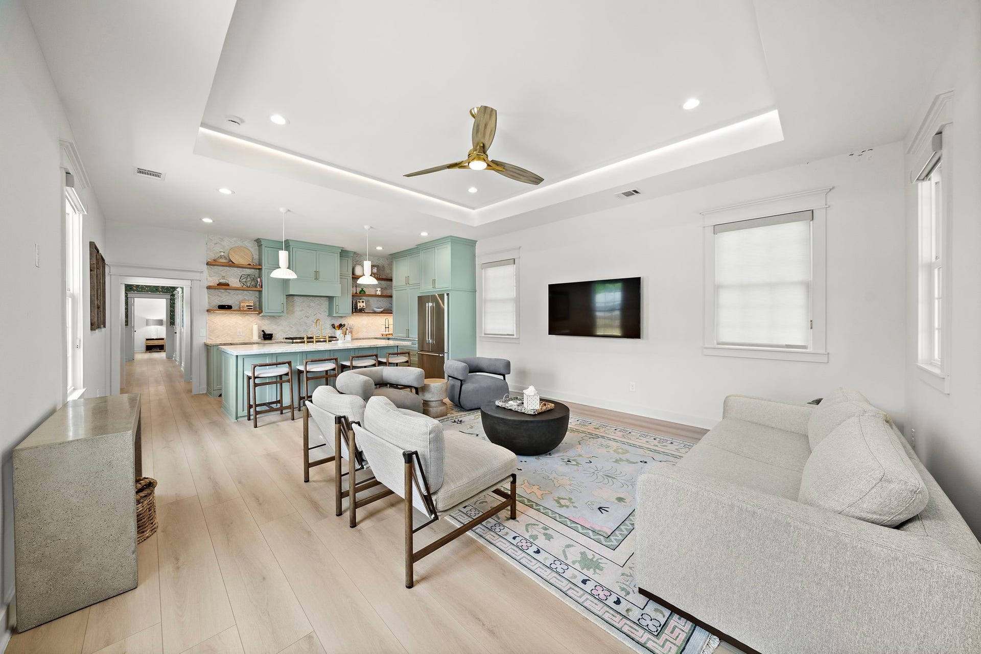 1825 Avenue N Street, Galveston, TX 77550 Come take a tour! As you enter through the front door, the inviting entrance flows seamlessly into the living room and kitchen.
