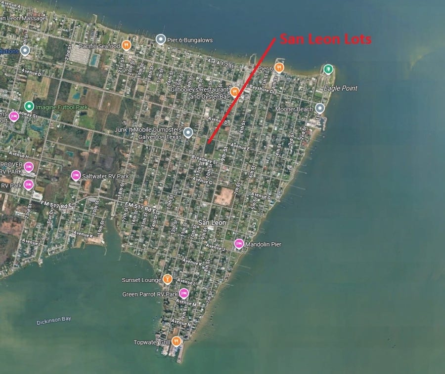Property photo for 550 10th Street, San Leon, TX