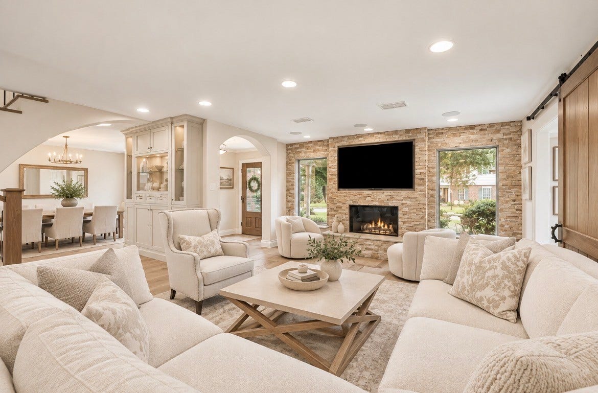13723 Taylorcrest Road, Houston, TX 77079 Virtually reimagined great room/family room