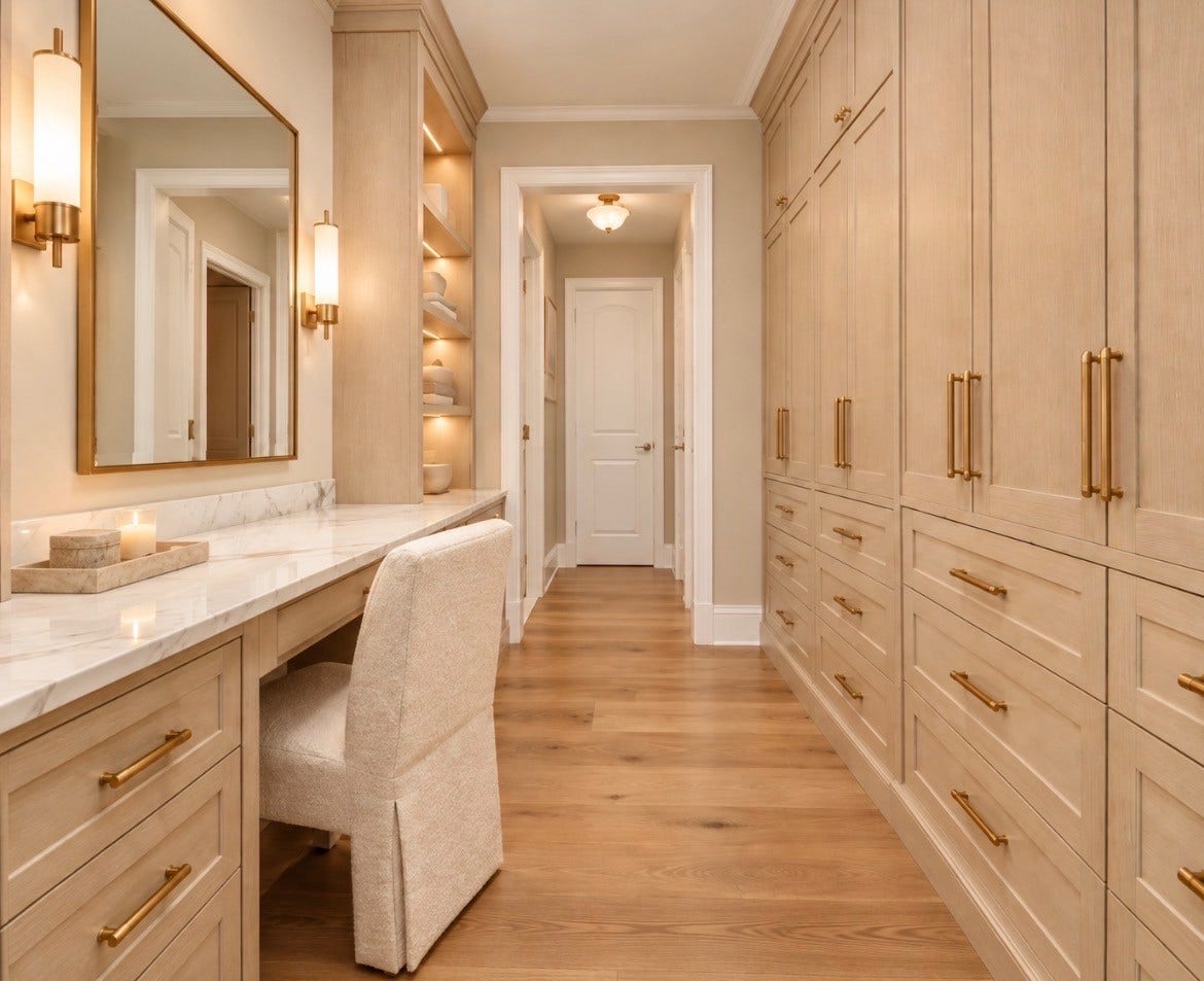 13723 Taylorcrest Road, Houston, TX 77079 Virtually reimagined dressing area for inspirational purposes only