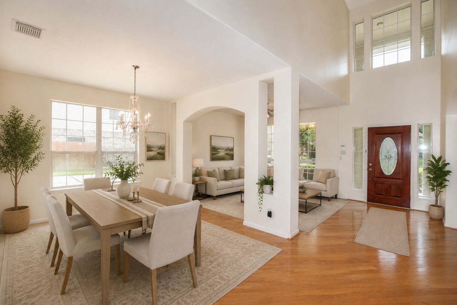 3612 Fir Hollow Way, Pearland, TX 77581 Staged formal dining room and living room