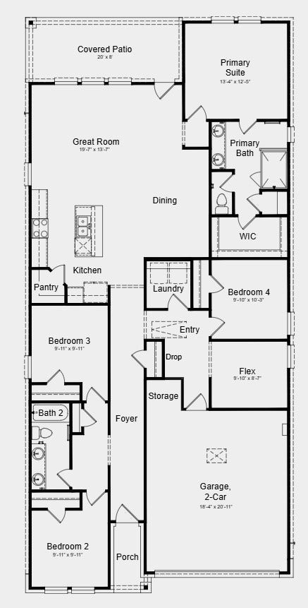 366 Fleetwood Forest Lane, Montgomery, TX 77356 Floor Plan