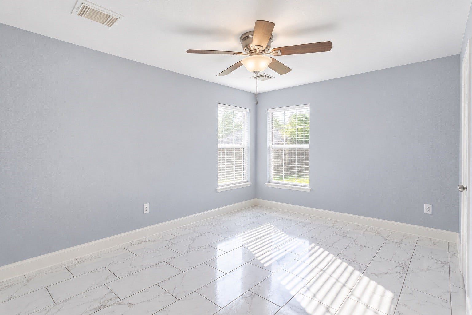 7323 Parkland Manor Drive, Cypress, TX 77433 2nd Bedroom | Spacious Room with Ceiling Fan & Tile Flooring
