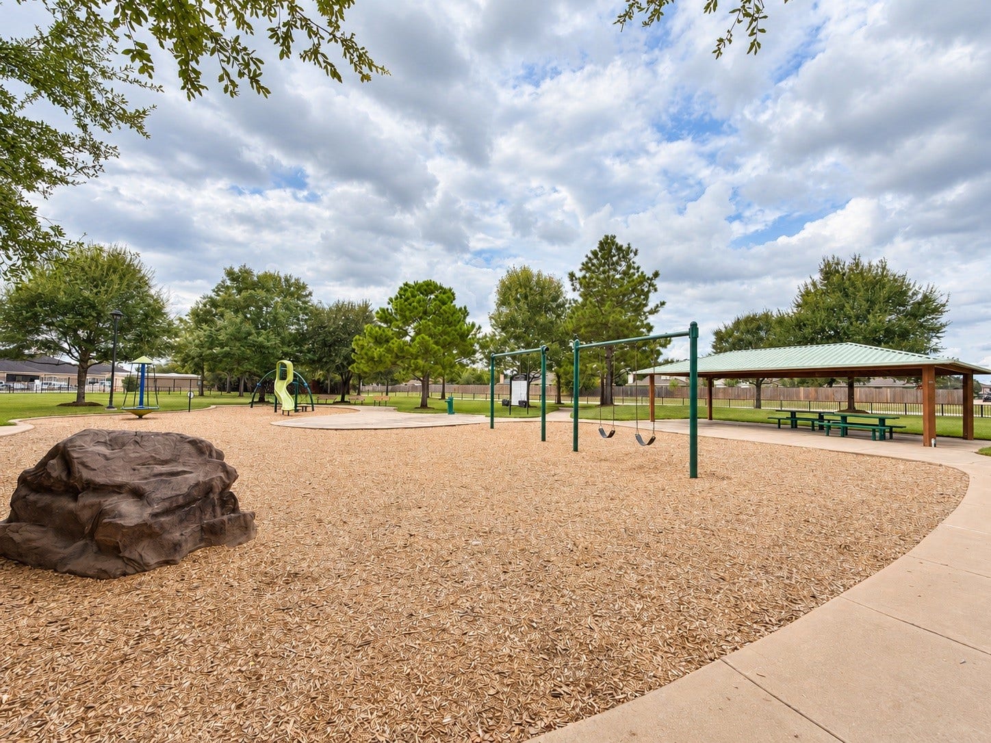 7323 Parkland Manor Drive, Cypress, TX 77433 Playground | Community Playground with Swings, Slides & Shaded Picnic Area