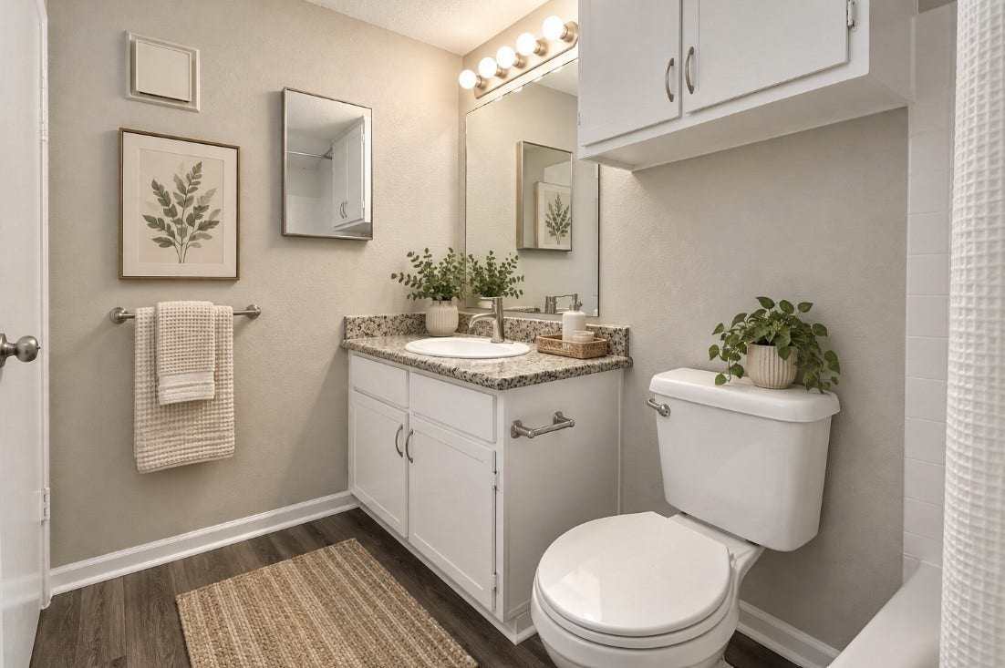 3101 Spencer Highway, #253, Pasadena, TX 77504 Updated Bathroom Featuring Granite Countertops