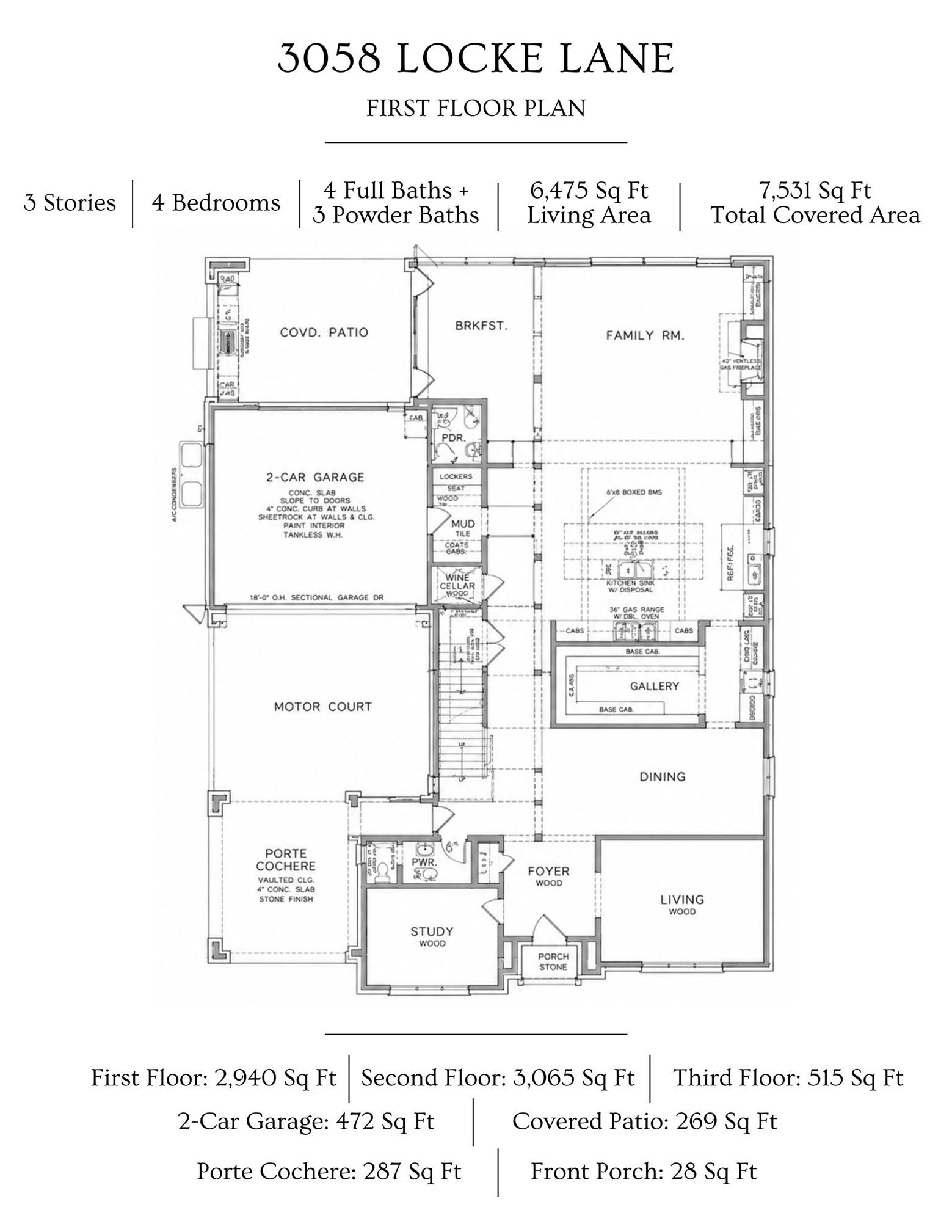 3058 Locke Lane, Houston, TX 77019 3058 Locke Lane, Houston, TX 77019