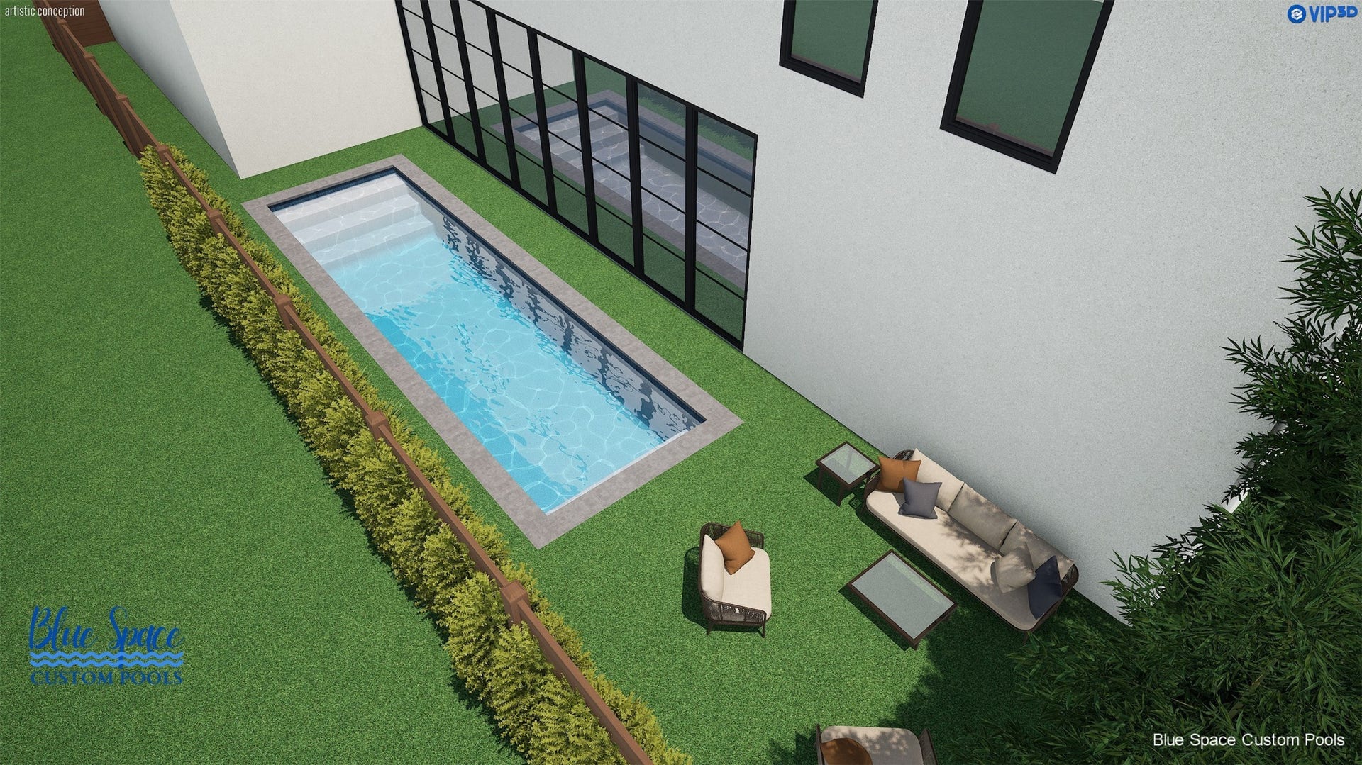 1527 Indiana Street, Houston, TX 77006 Pool rendering #4