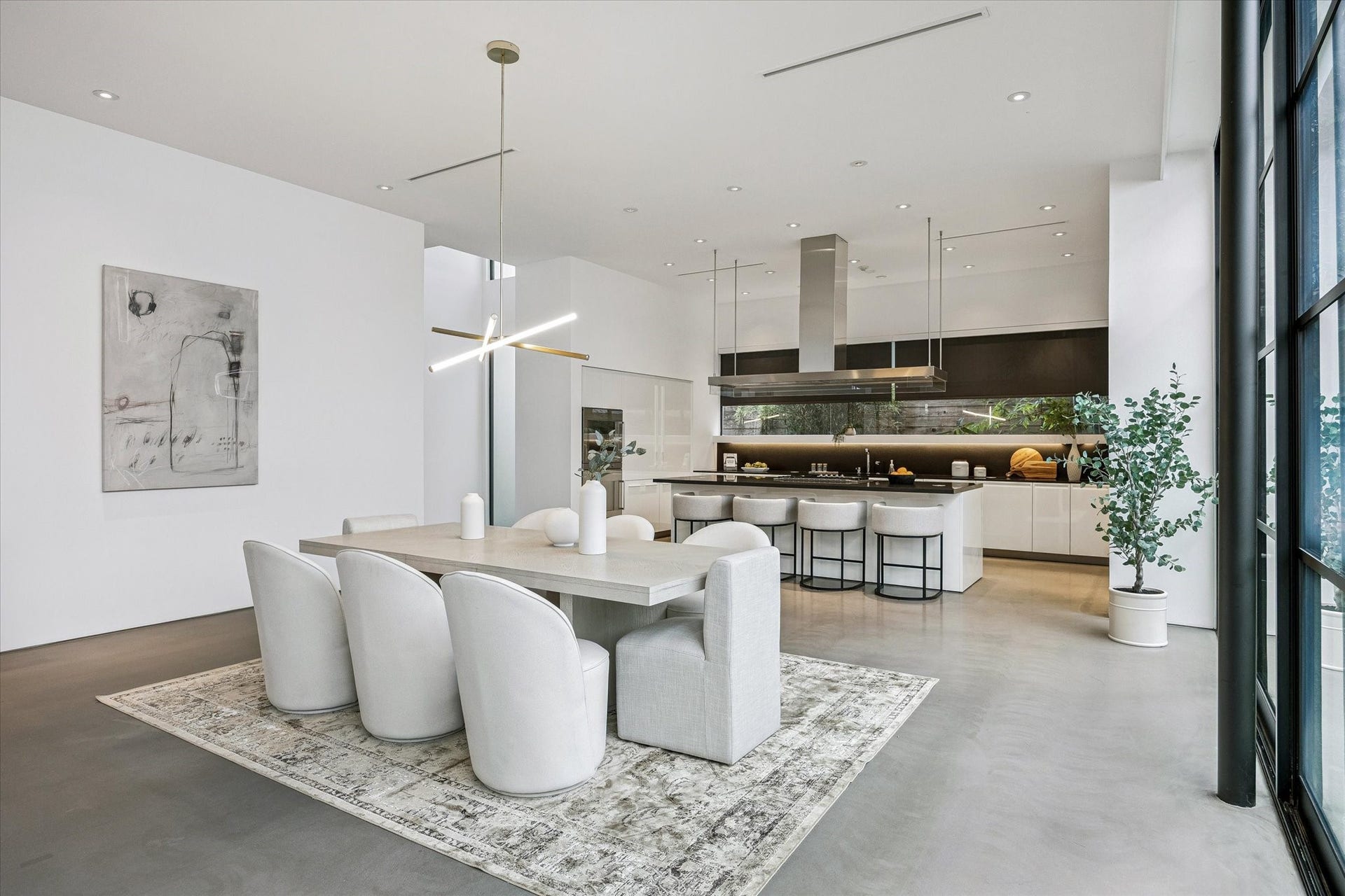 1527 Indiana Street, Houston, TX 77006 Another view of dining area and kitchen.