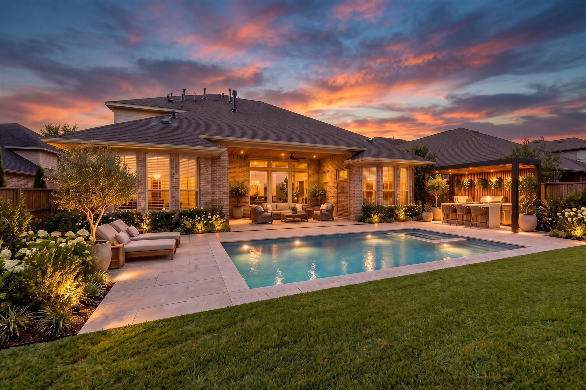 27506 Lakeway Trail Lane, Fulshear, TX 77441 This to-scale pool rendering lets you imagine the fabulous outdoor retreat you could create in the spacious backyard! Picture afternoons by the pool, evenings in the spa and plenty of space to entertain friends. *Dimensions should be verified.