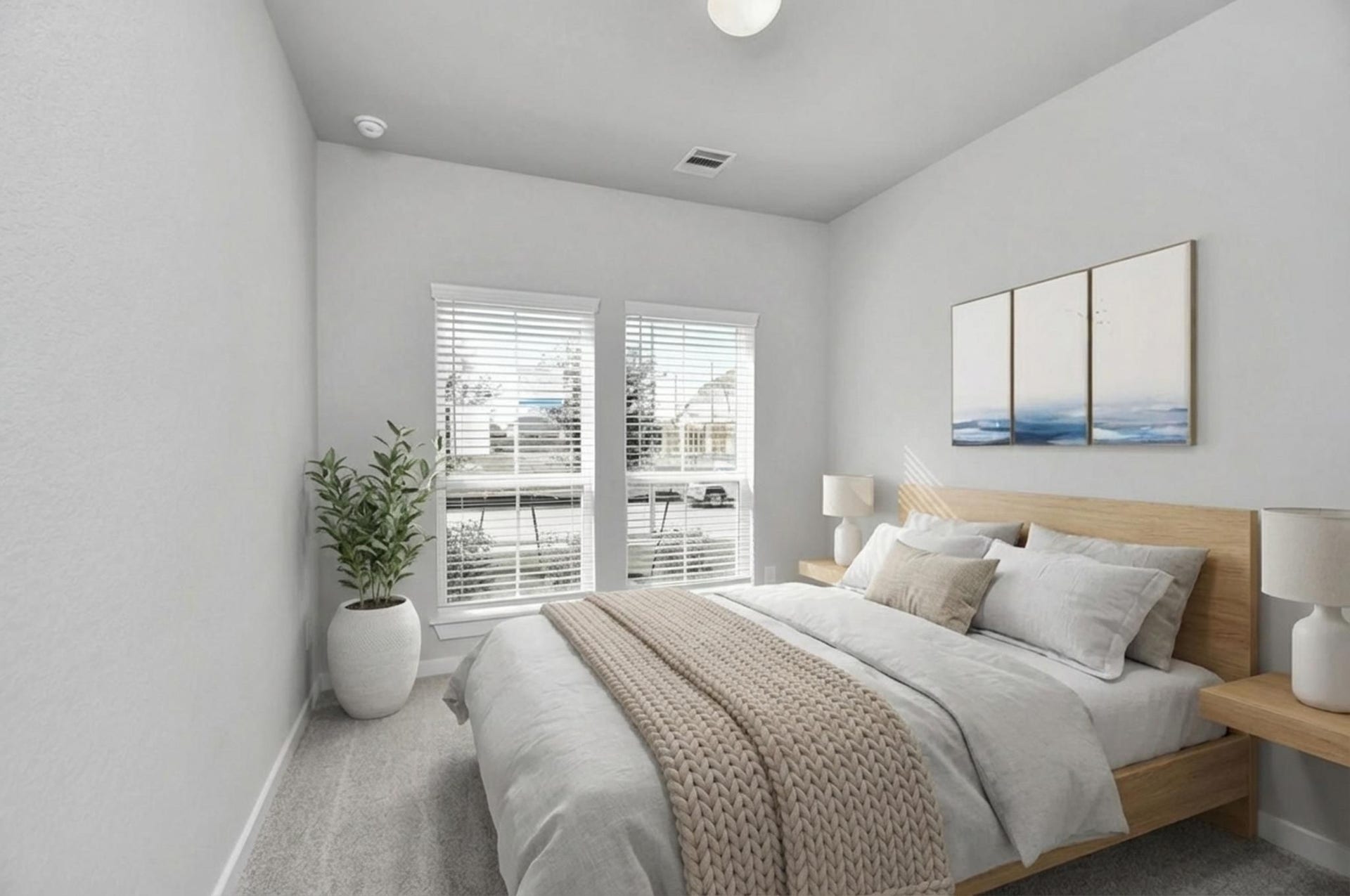 Virtually Staged - Guest Bedroom. Sample photo of completed home with similar floor plan. Actual colors and selections may vary.