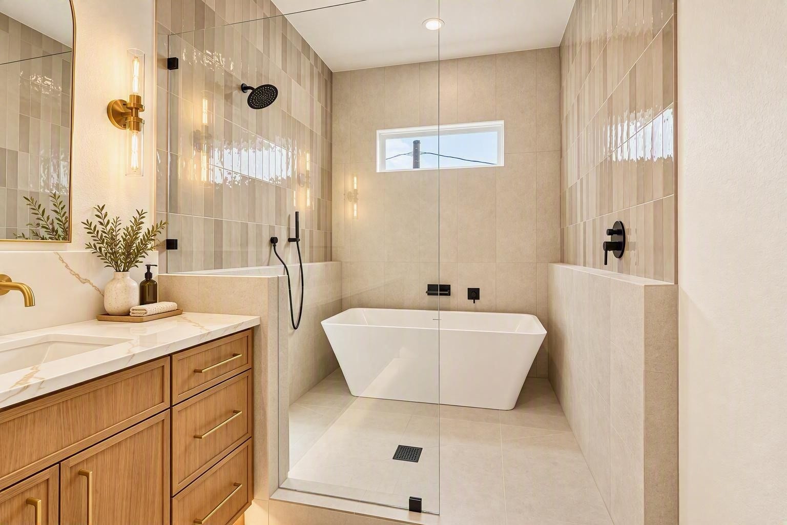 3309 Maury Street, Houston, TX 77009 Custom designer Shower tub spa ensuite