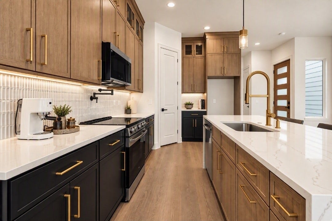 3309 Maury Street, Houston, TX 77009 Floor to ceiling stunning white oak open concept kitchen!