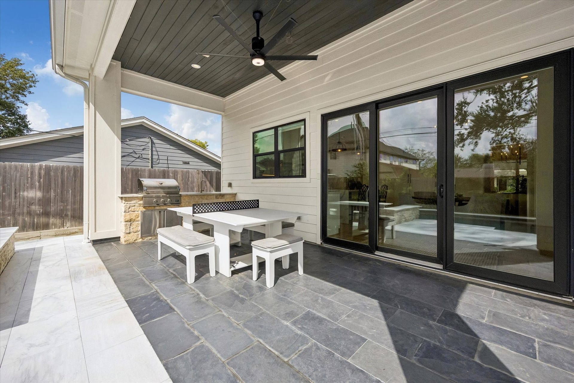 Take entertaining outdoors with a thoughtfully designed kitchen that makes alfresco gatherings effortless. Complete with generous prep space, stylish finishes and plenty of room to gather, this outdoor retreat is made for everything from casual poolside lunches to unforgettable evenings with friends and family.