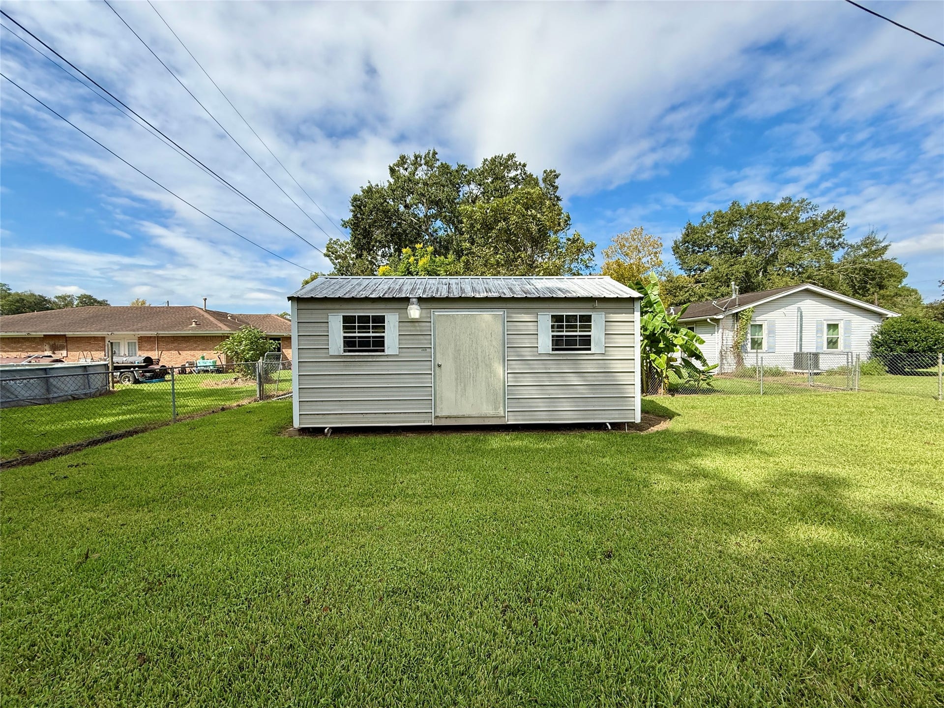 809 E Hamilton Street, West Columbia, TX 77486 Storage shed for additional storage with power
