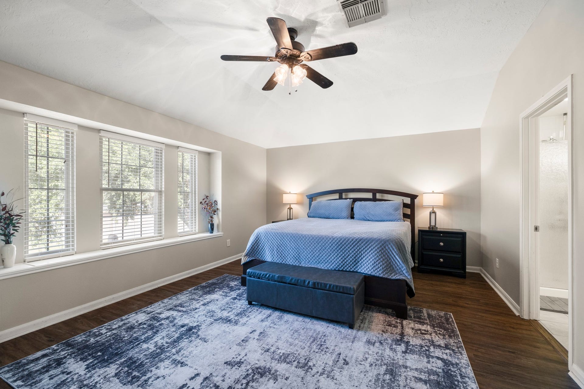 21814 Long Castle Drive, Spring, TX 77388 2nd level primary suite with abundant natural light!