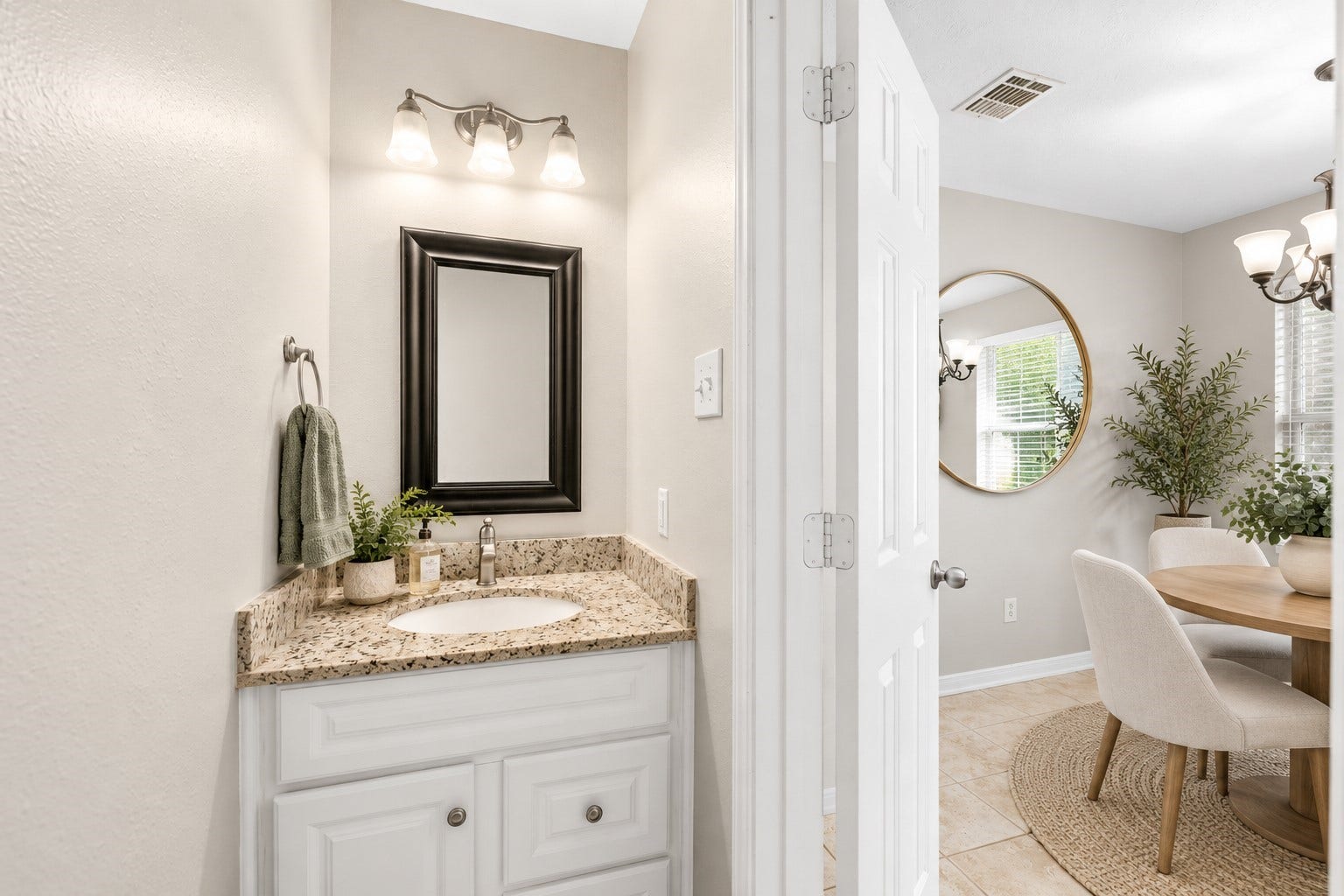 21814 Long Castle Drive, Spring, TX 77388 First floor half bath