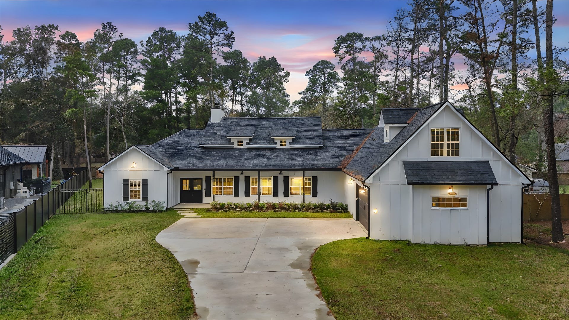 5 W Forest Court, Conroe, TX 77384 Welcome to your dream home! On a cul-de-sac, over HALF AN ACRE