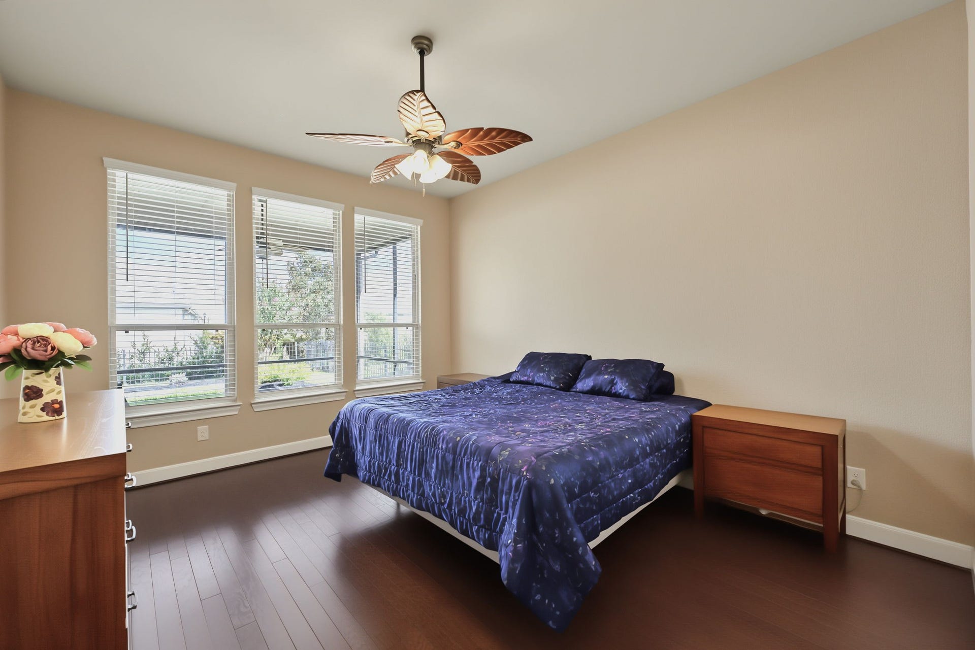 Plenty of natural light in the primary bedroom