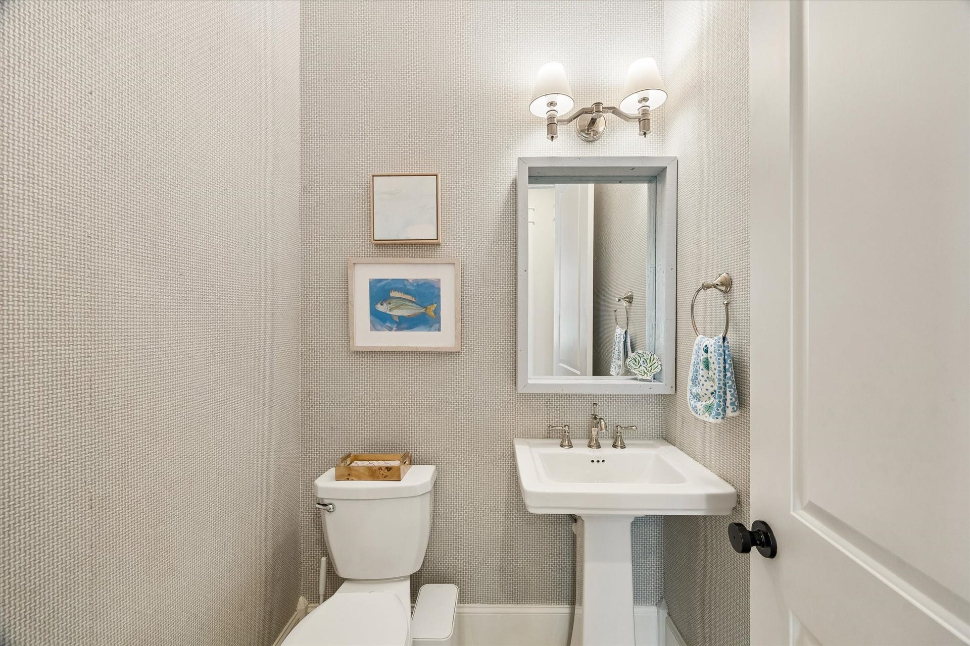 7 Curiosity Lane, Galveston, TX 77554 Downstairs powder room