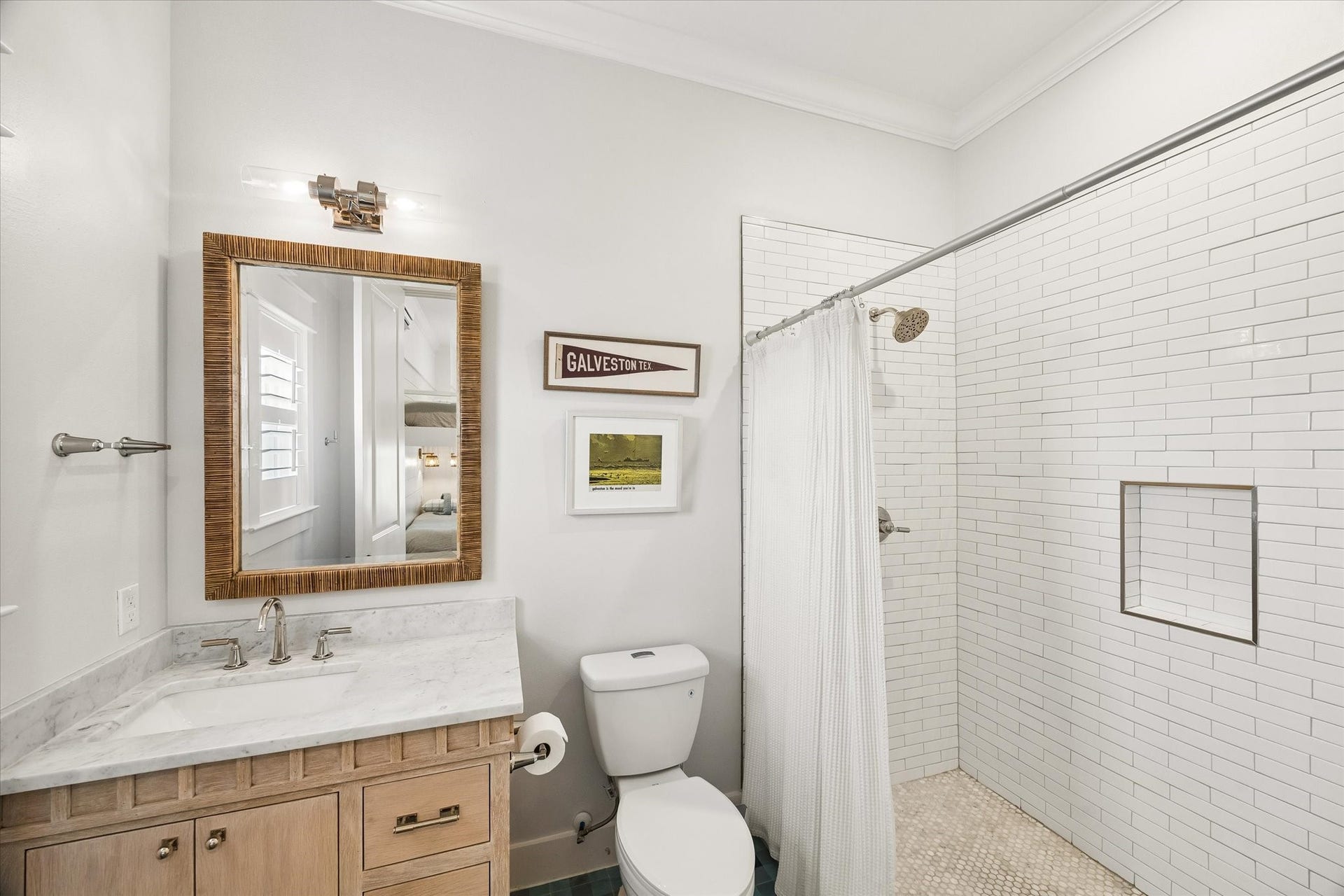 7 Curiosity Lane, Galveston, TX 77554 Full bath. Large closet with safe room