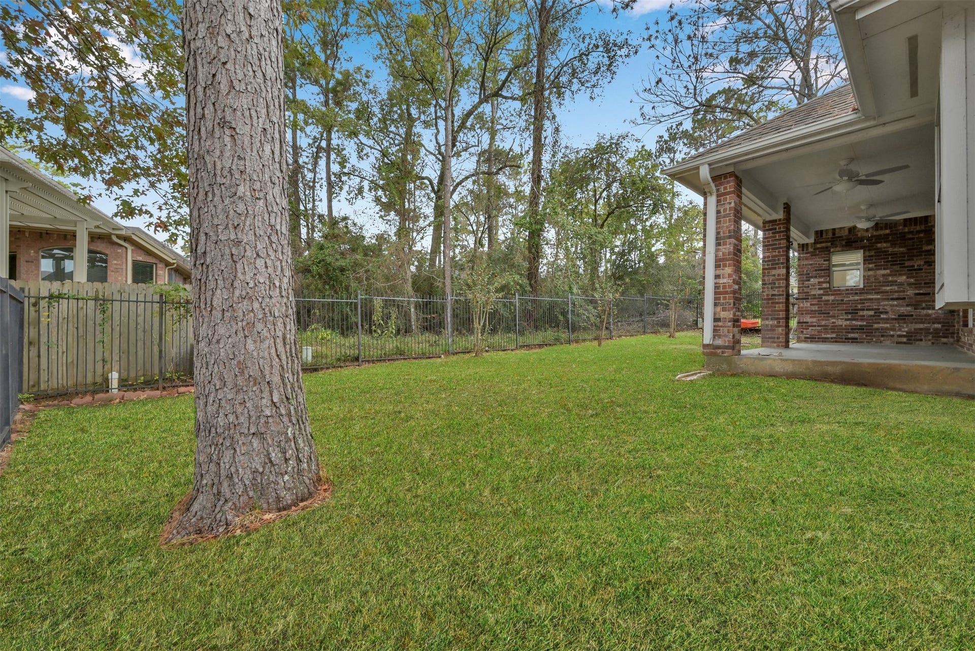 13425 Hidden Valley Drive, Montgomery, TX 77356 Back yard. Right side.