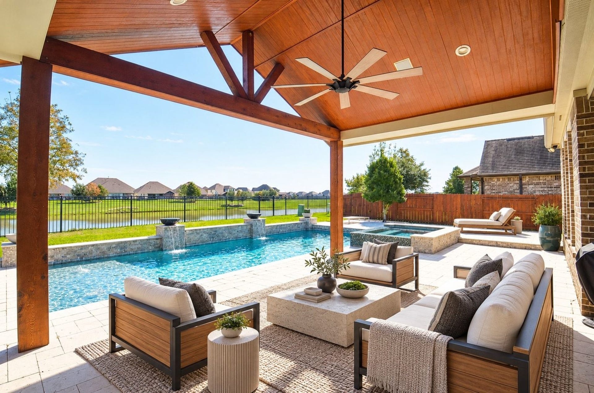 18438 Panton Terrace Lane, Cypress, TX 77429 Beautiful covered outdoor patio!