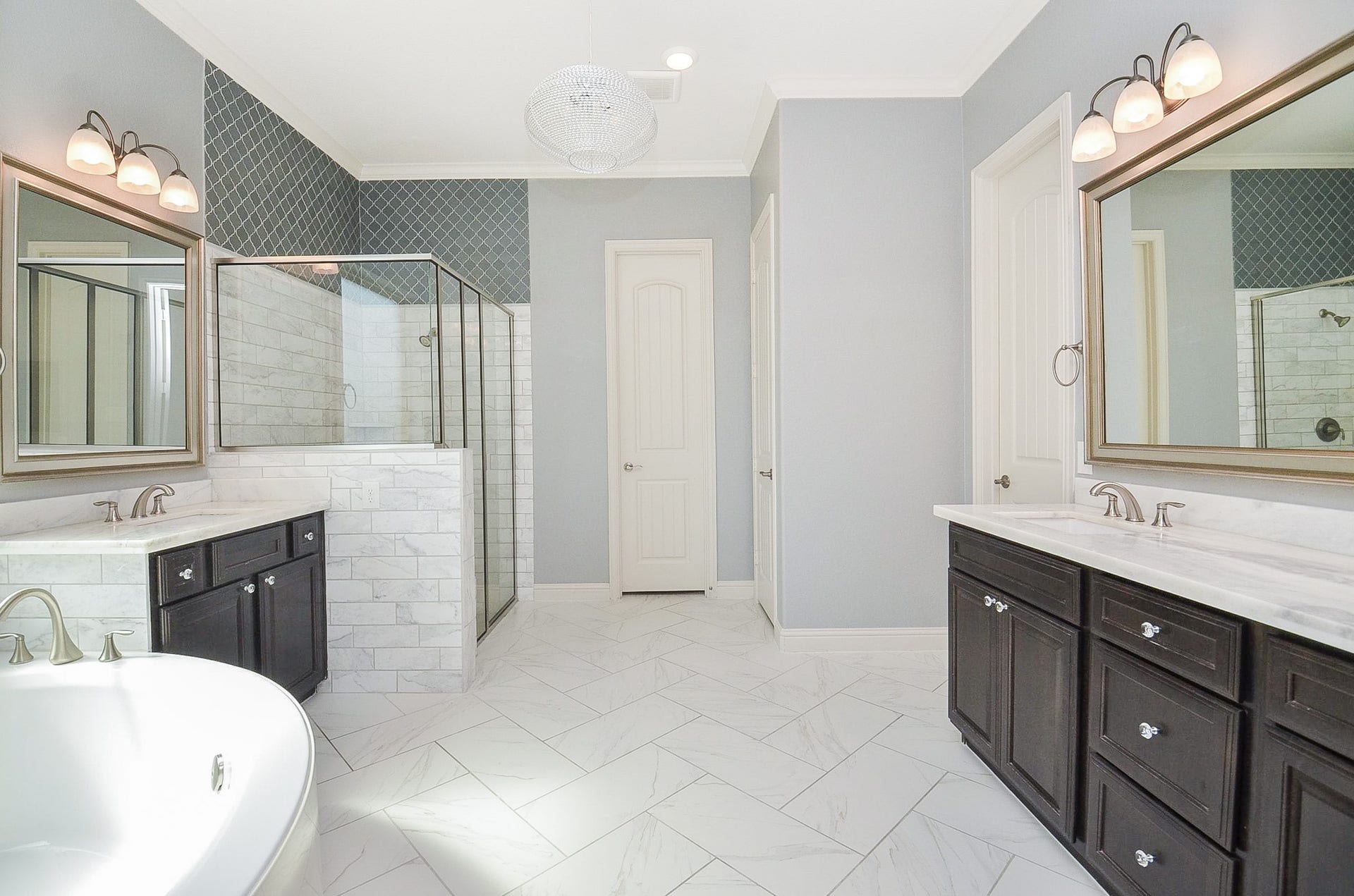 18438 Panton Terrace Lane, Cypress, TX 77429 His and her vanity with dual sinks and ample storage!