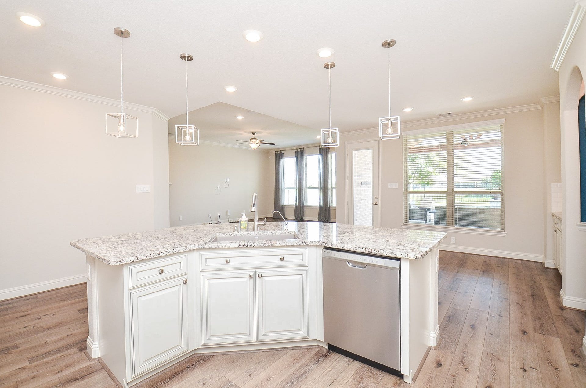 18438 Panton Terrace Lane, Cypress, TX 77429 Large, spacious kitchen featuring extensive cabinet storage and abundant counter space!