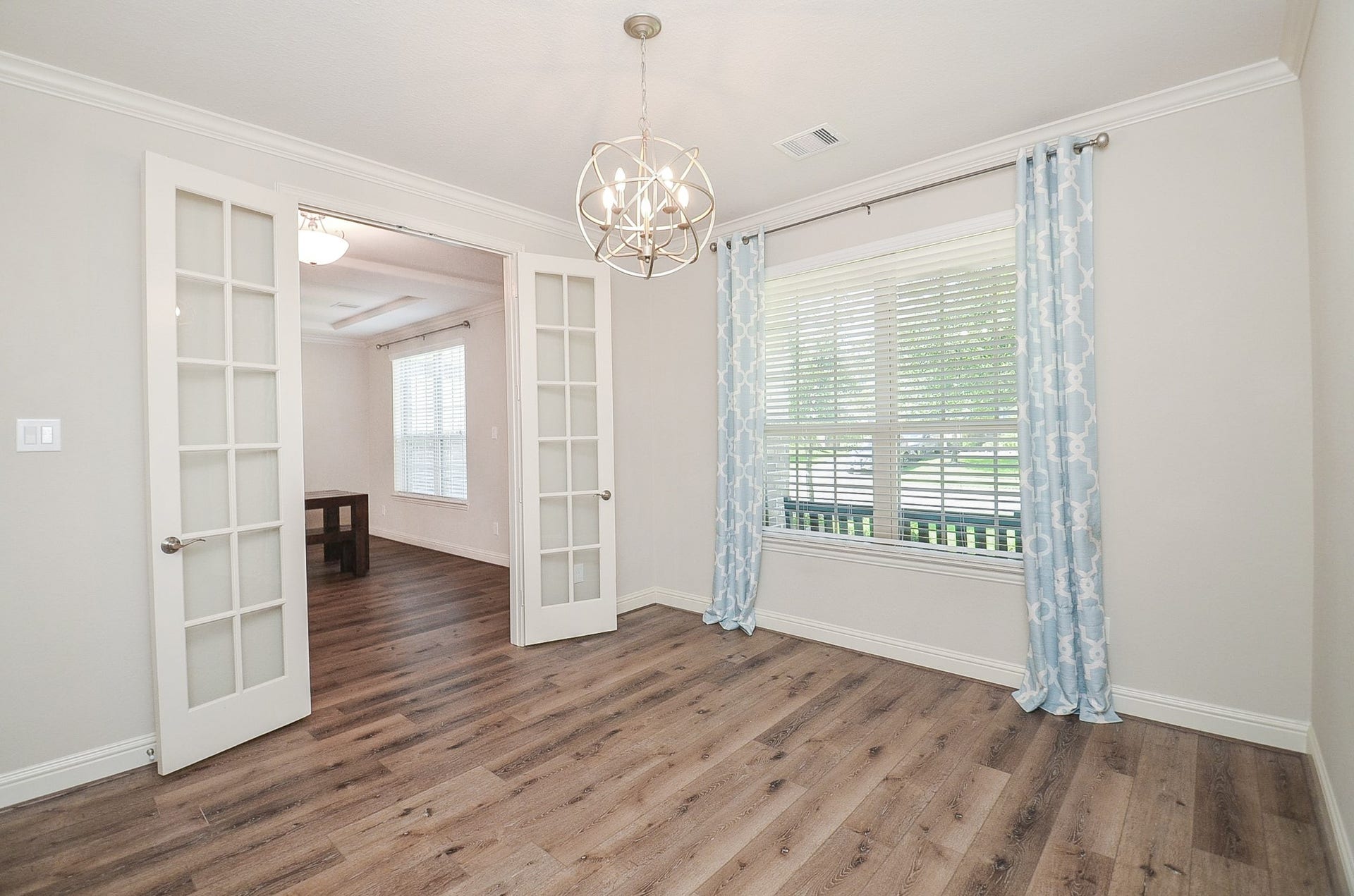18438 Panton Terrace Lane, Cypress, TX 77429 French doors provide privacy for the home office!