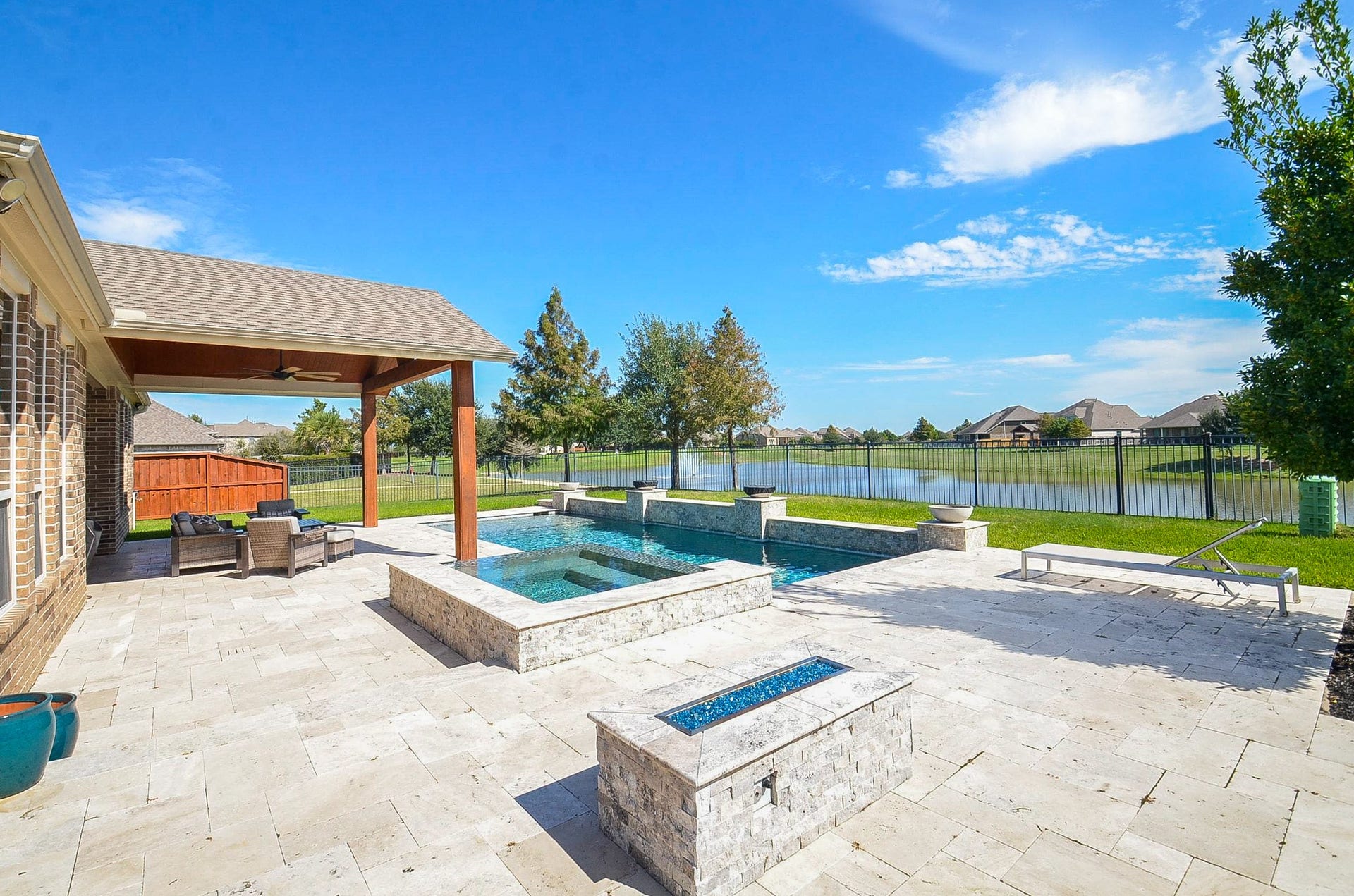 18438 Panton Terrace Lane, Cypress, TX 77429 Enjoy evenings around the built-in fire pit!