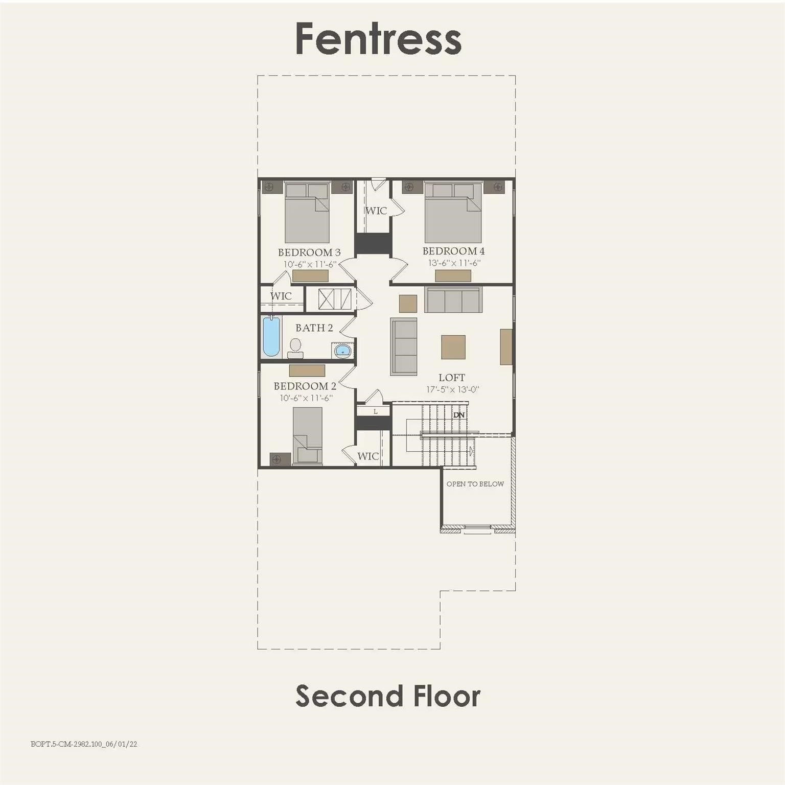 23127 Daftmill Drive, Waller, TX 77484 2nd Floor plan