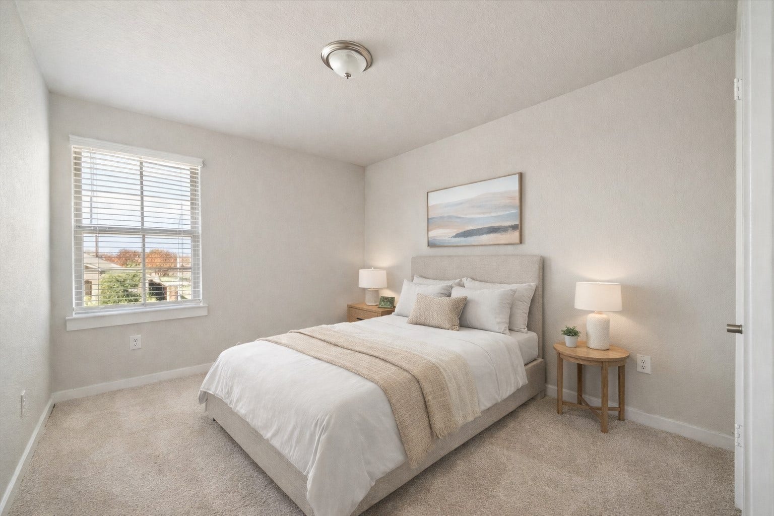 7503 Highland Chase Drive, Richmond, TX 77407 Comfortable and well sized, this bedroom offers a quiet retreat with natural light and a neutral palette. The simple design supports a variety of uses, from guest accommodations to a dedicated workspace. *Virtually Staged*