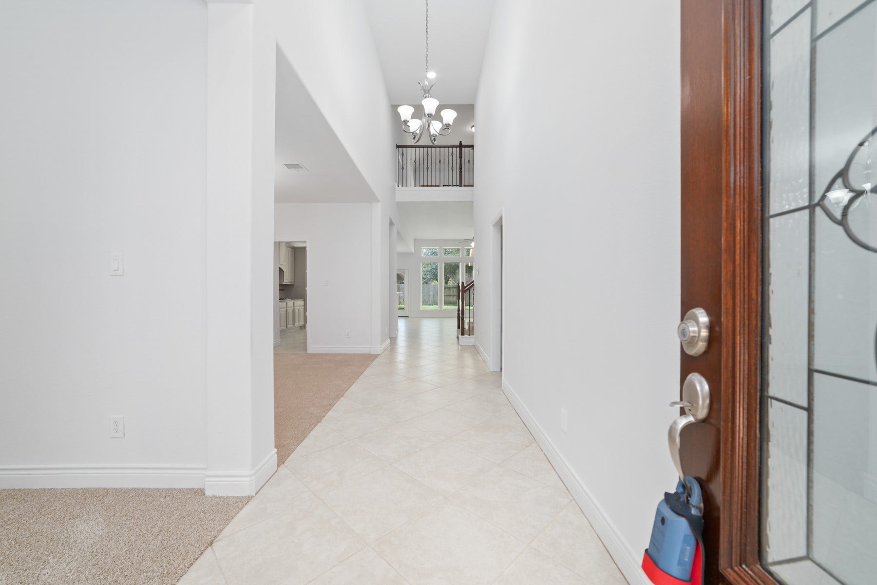 This inviting entryway is bathed in natural light.