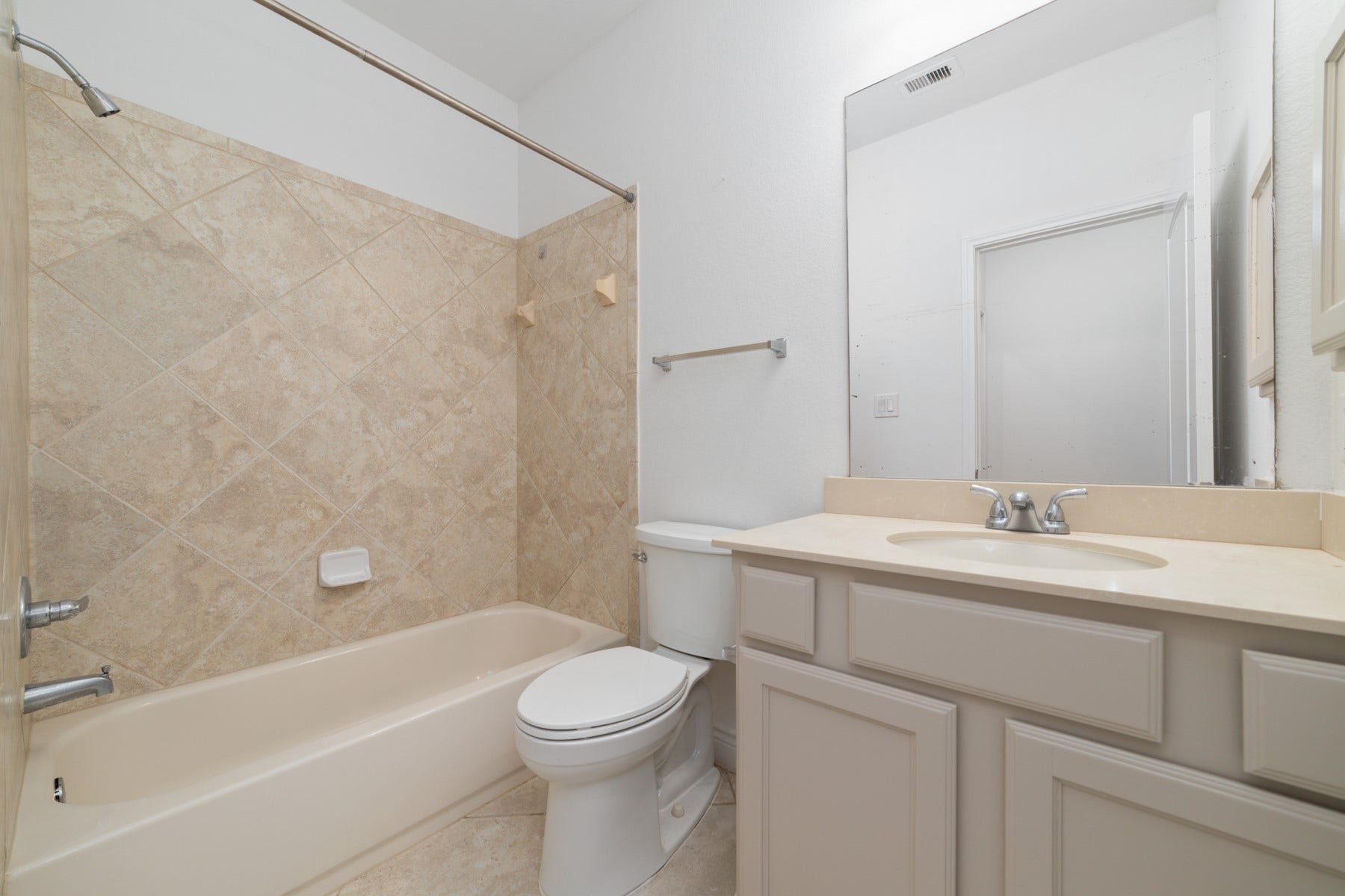 Downstairs bathroom #2 - One of three bathrooms in the home with a modern design.